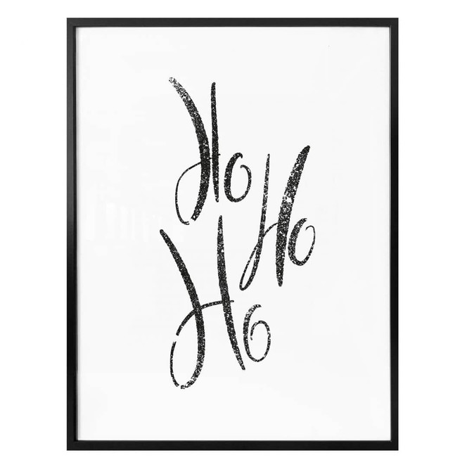 Poster Ho Ho Ho Handlettering