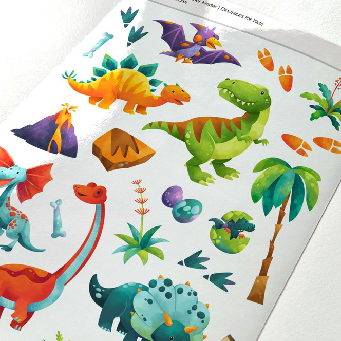 Sticker Dinos für Kinder
