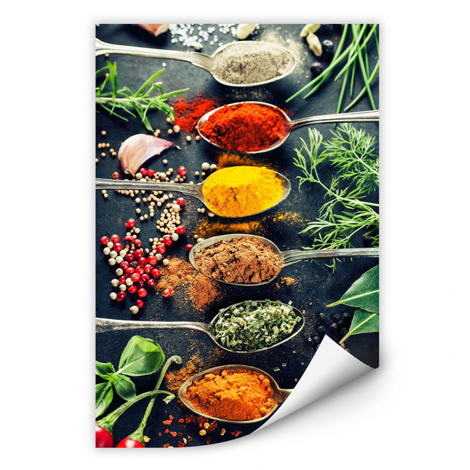 Wallprint Kräutervielfalt 01