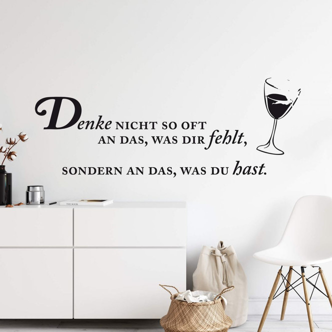 Wandtattoo Denke nicht so oft an...