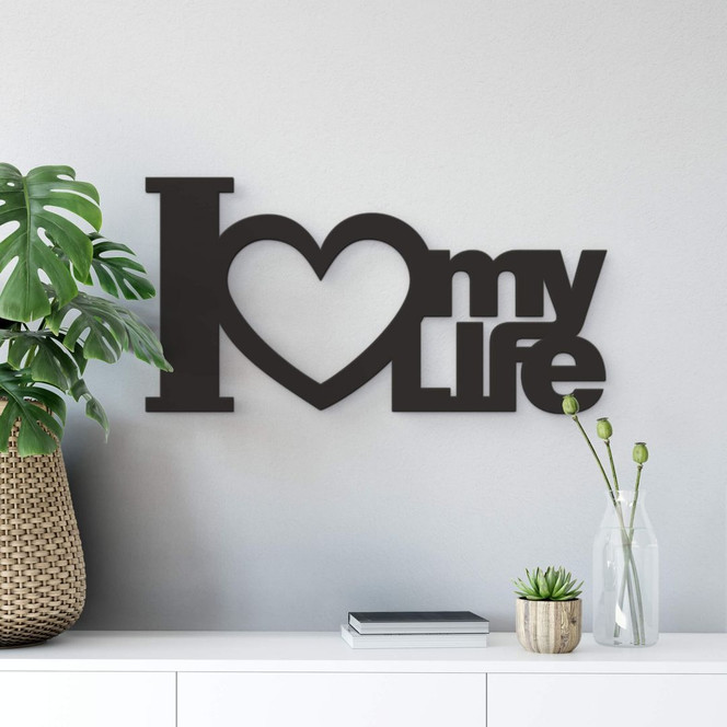 Dekobuchstaben 3D - I Love my Life - Bild 1