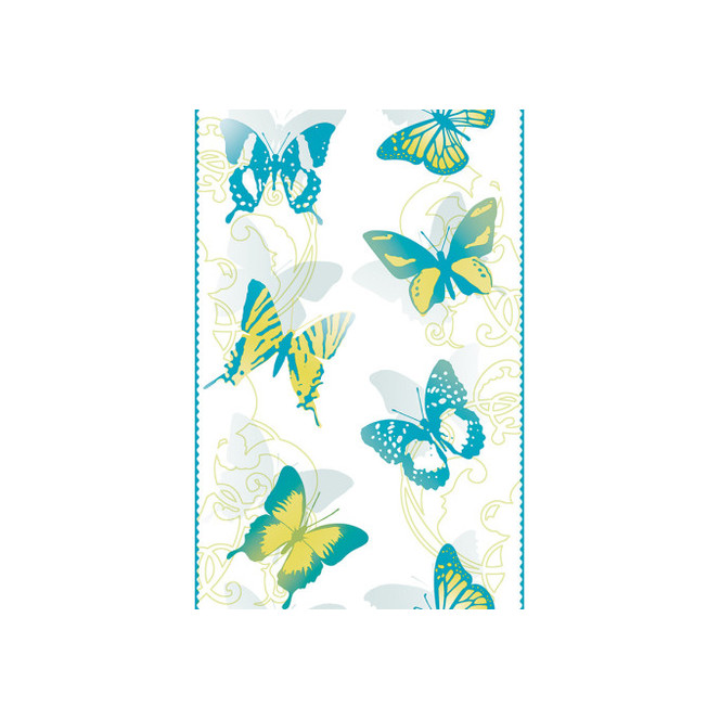 Dekopanele Livingwalls Dekopanel pop.up Panel Blau, Gelb, Weiss