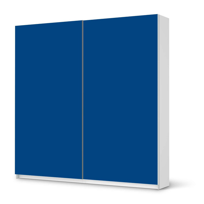 Möbel Klebefolie IKEA Pax Schrank 201cm Höhe - Schiebetür - Blau Dark- Bild 1