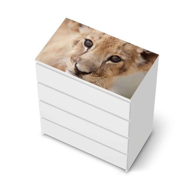 Möbelfolie IKEA Malm Kommode 4 Schubladen oben - Simba- Bild 1