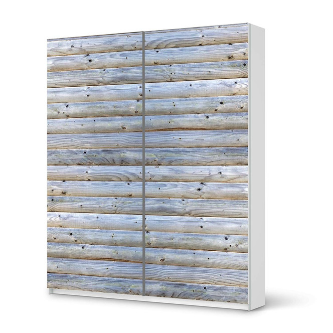 Möbelfolie IKEA Pax Schrank 236cm Höhe - Schiebetür - Greyhound- Bild 1