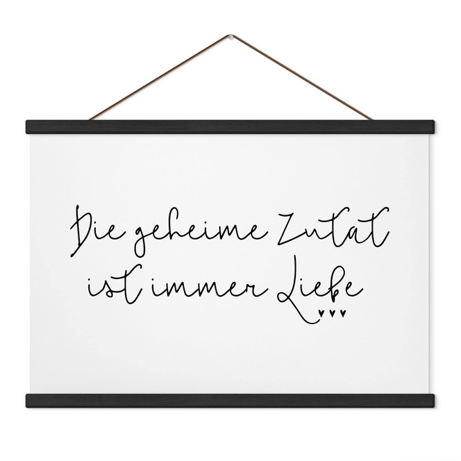 Stoffbild Die geheime Zutat ist immer Liebe
