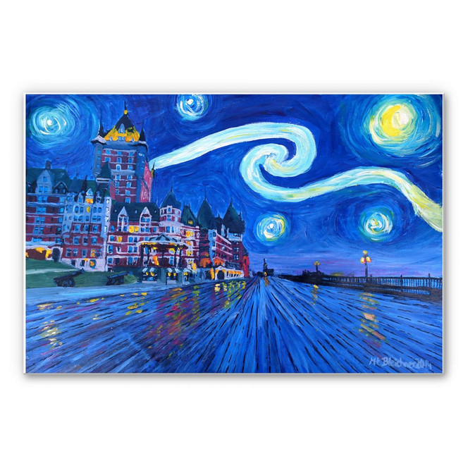Wandbild Bleichner - Starry Night in Quebec