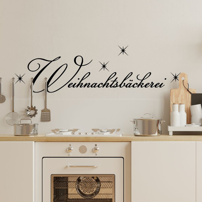 Wandtattoo Weihnachtsbäckerei