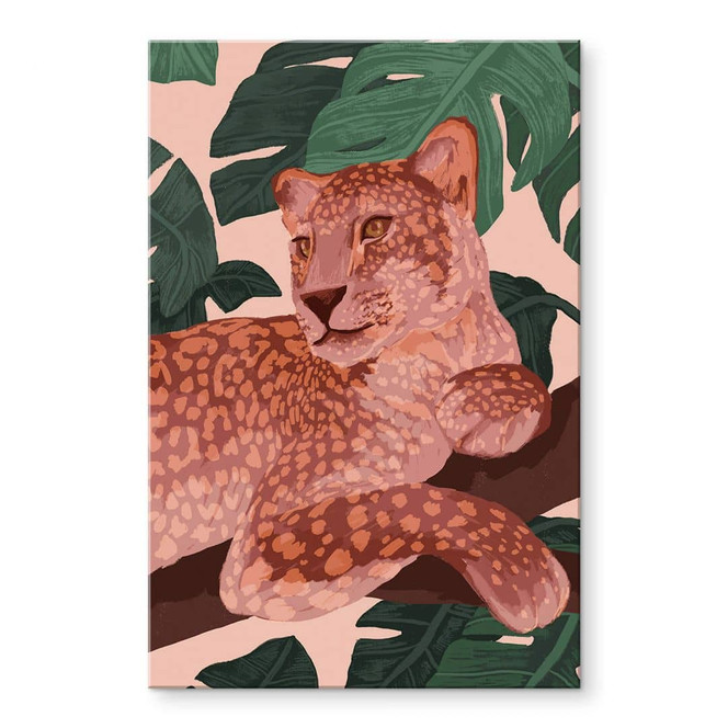 Acrylglasbild Goed Blauw - Goldener Panther
