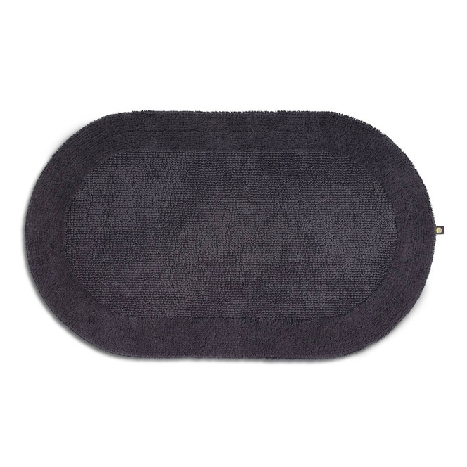 Exquisit Badteppich Oval Wunschmass in Zinn 02