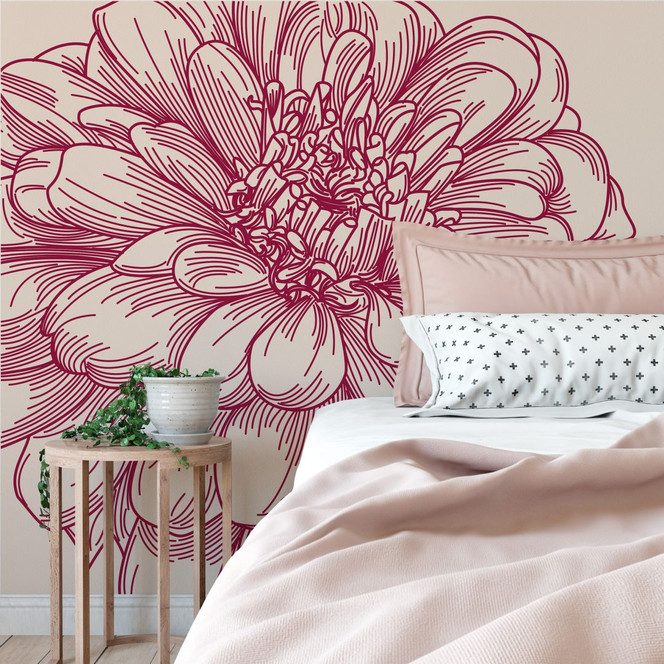 Fototapete Blüte Illustration