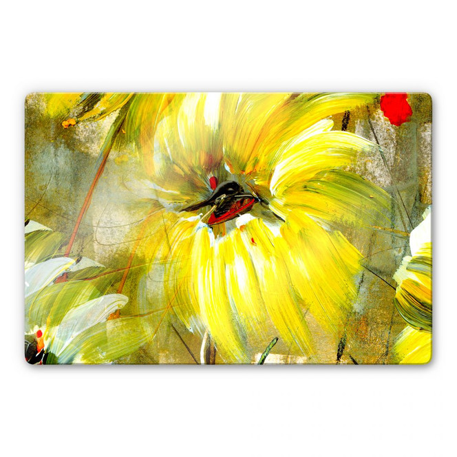 Glasbild Niksic - Der Raum voller Sonne und Freude