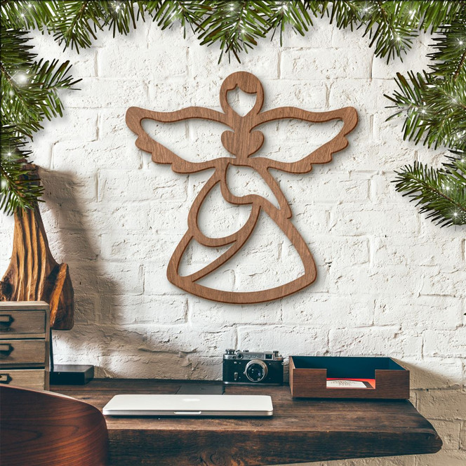 Holzkunst Mahagoni - Angel