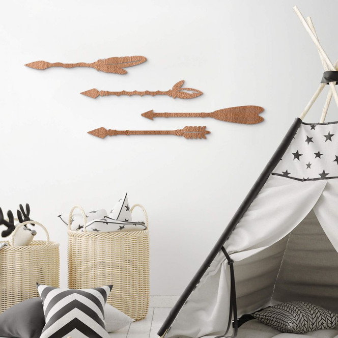 Holzkunst Mahagoni - Indianerpfeile (4er Set)