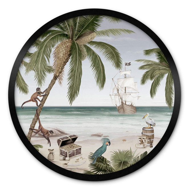 Kinderposter Kikki Belle - Piratenbucht - Rund