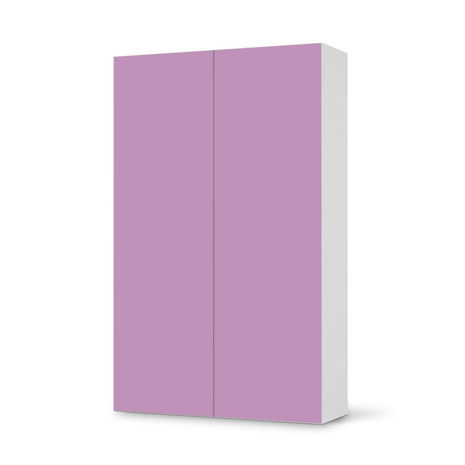 Klebefolie IKEA Besta Schrank 2 Türen (hoch) - Flieder Light- Bild 1