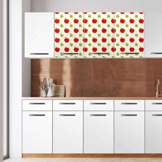 Klebefolie - Wandschrank 120cm Breite - An apple a day