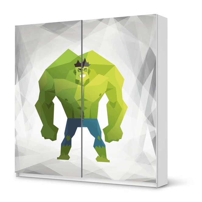 Möbel Klebefolie IKEA Pax Schrank 201cm Höhe - Schiebetür - Mr. Green- Bild 1
