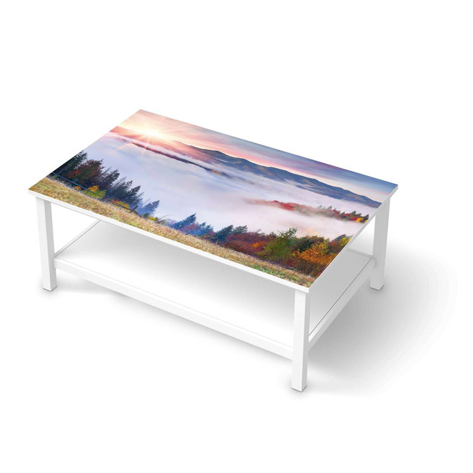 Möbelfolie IKEA Hemnes Tisch 118x75cm - Herbstwald- Bild 1