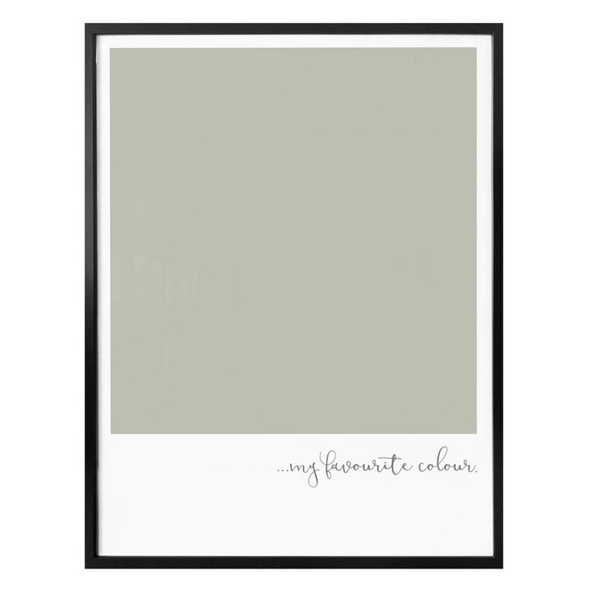 Poster My favourite colour - olive