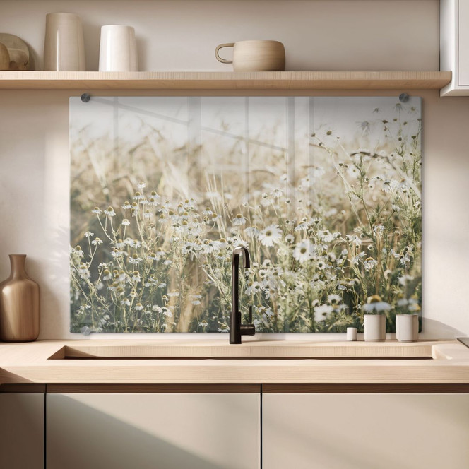 Spritzschutz Sommerwiese mit Kamille - Annie