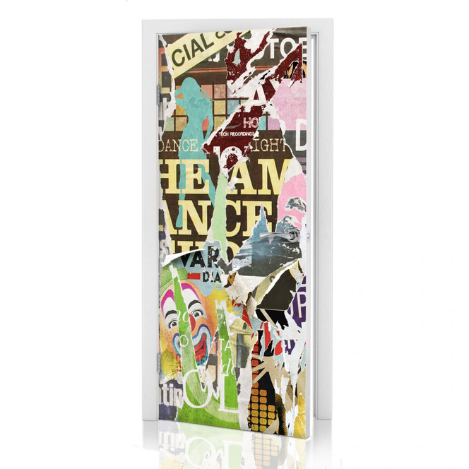 Türdeko Abgerissene Poster 2 - Bild 1