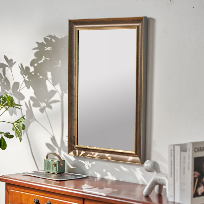 Wandspiegel gold rechteckig - Mailand - 50 x 70 cm