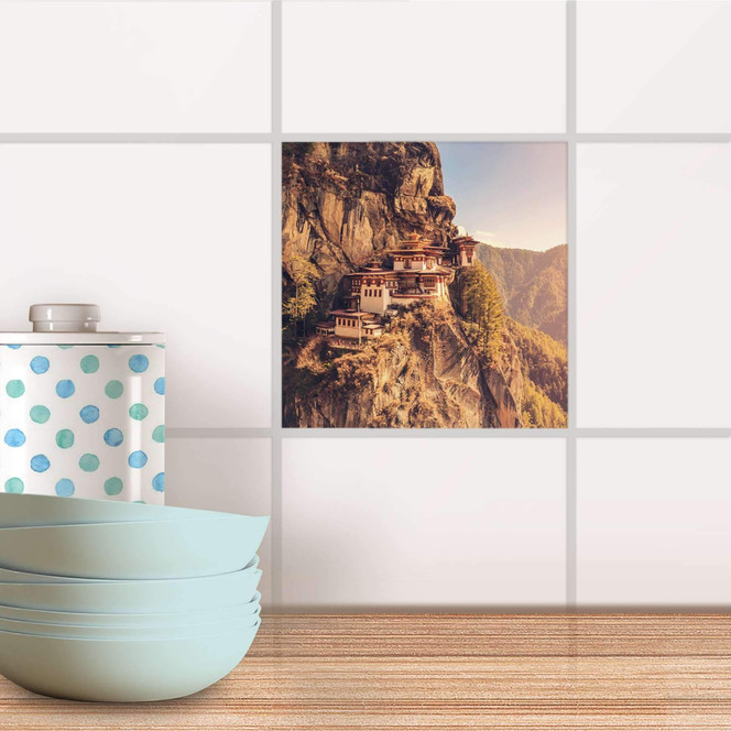 Fliesenaufkleber - Bhutans Paradise