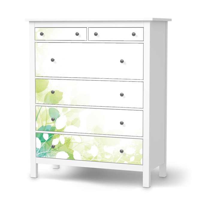 Klebefolie IKEA Hemnes Kommode 6 Schubladen - Flower Light- Bild 1