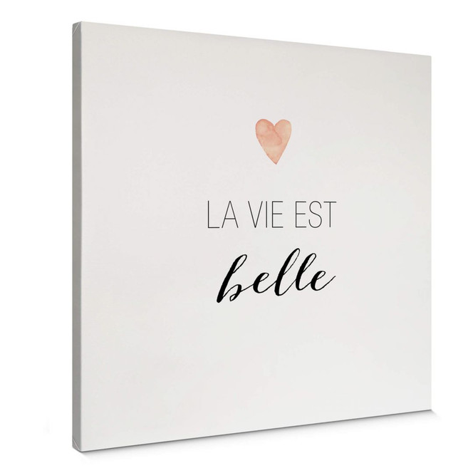 Leinwandbild Confetti & Cream - La vie est belle
