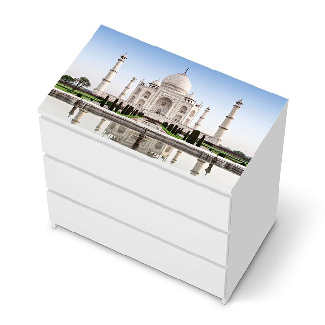 Möbelfolie IKEA Malm Kommode 3 Schubladen oben - Taj Mahal- Bild 1