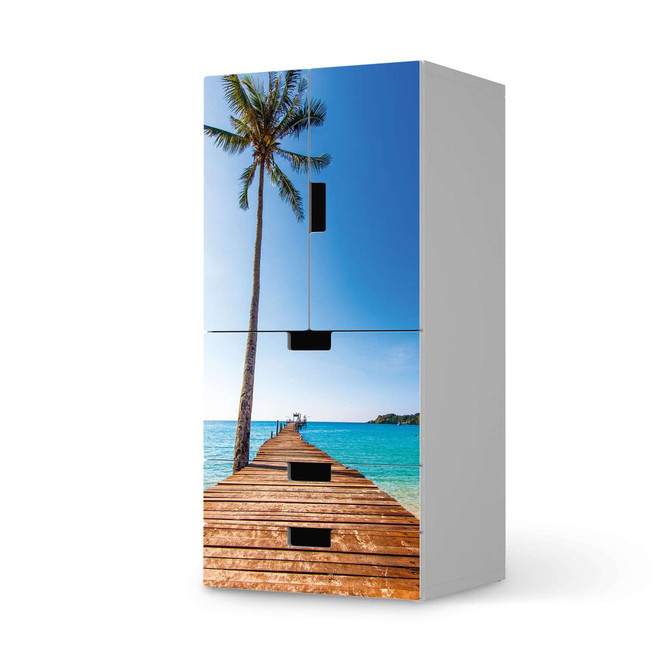 Möbelfolie IKEA Stuva / Malad - 3 Schubladen und 2 kleine Türen - Caribbean- Bild 1