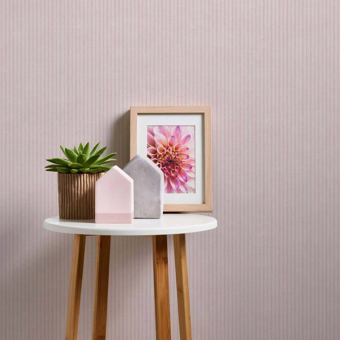 Streifentapete creme rosa - Vliestapete Kunst A.S. Création - matt und leicht strukturiert