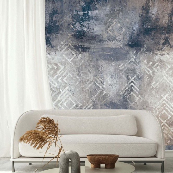 Fototapete Betonoptik Grafisch Modern in Anthrazit