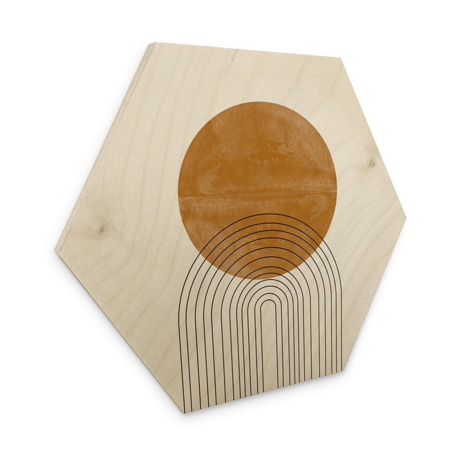 Hexagon - Holz The Miuus Studio - Abstract Flow