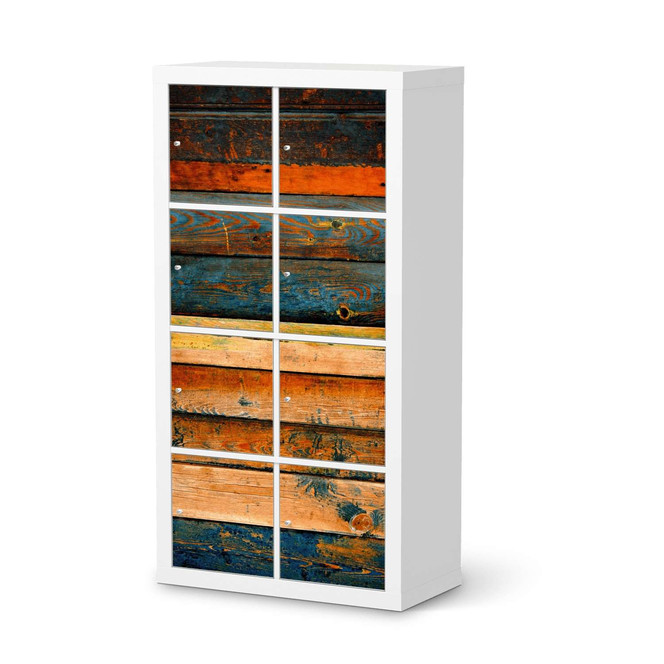 Klebefolie IKEA Expedit Regal 8 Türen - Wooden- Bild 1
