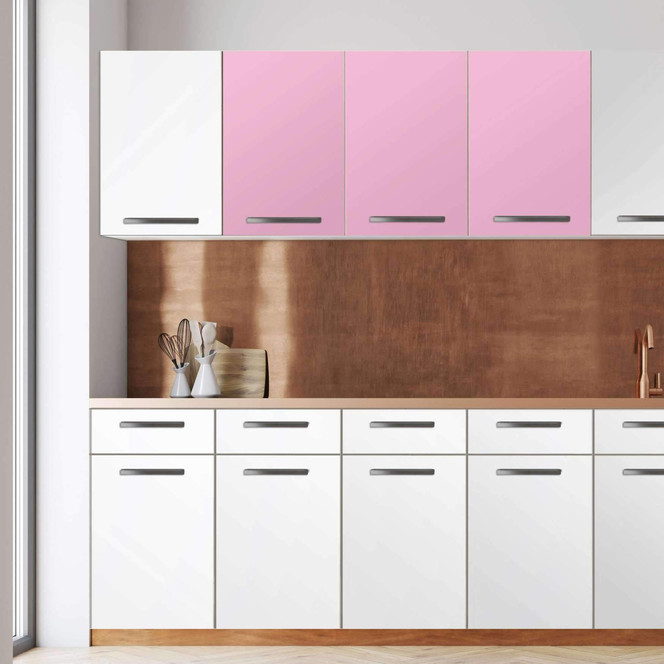 Klebefolie - Wandschrank 120cm Breite - Pink Light