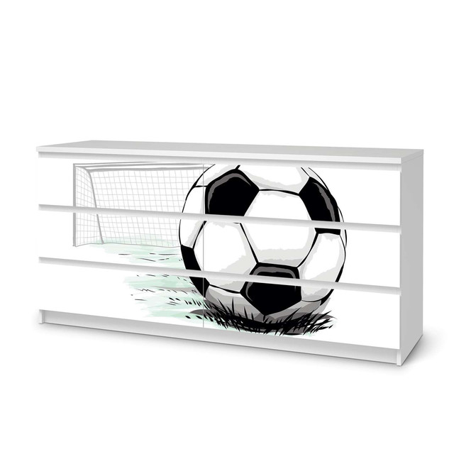 Möbelfolie IKEA Malm Kommode 6 Schubladen (breit) - Freistoss- Bild 1