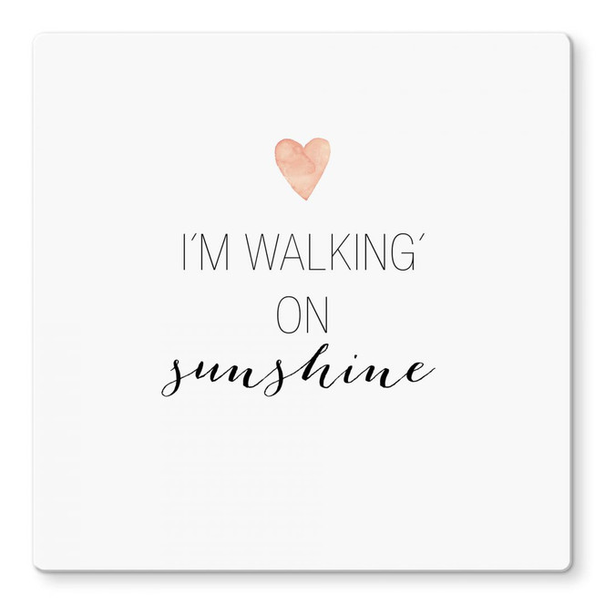 Glasbild Confetti & Cream - Im walking on sunshine