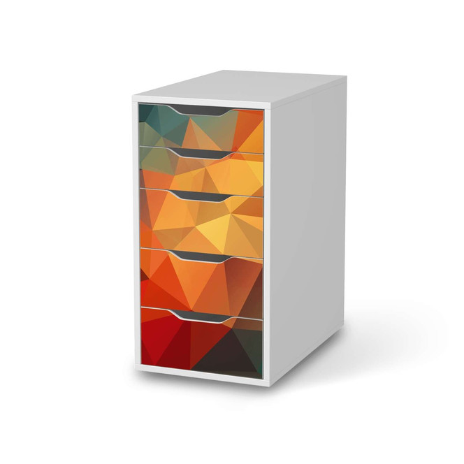 Klebefolie IKEA Alex 5 Schubladen - Polygon- Bild 1