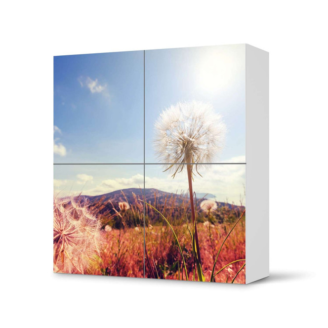 Klebefolie IKEA Besta Schrank 4 Türen - Dandelion- Bild 1