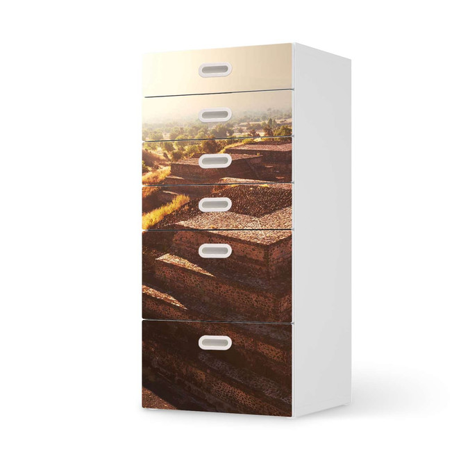 Klebefolie IKEA Stuva / Fritids Kommode - 6 Schubladen - Teotihuacan- Bild 1