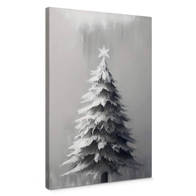 Leinwandbild Schneebedeckter Weihnachtsbaum - Treechild