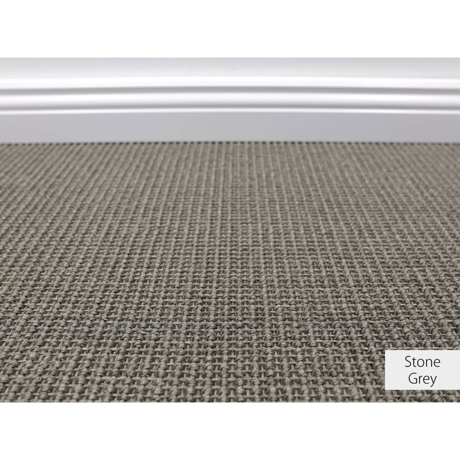 Manolo Sisal Teppichboden Meterware in Stone Gray