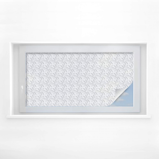 Sichtschutzfolie Frozen Flowers - Panorama