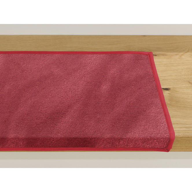 Emily Velours Stufenmatte Rechteckig Wunschmass in Flamingo