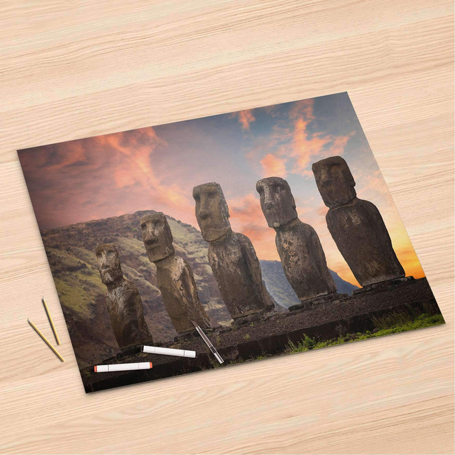 Folienbogen (120x80cm) - Easter Island- Bild 1