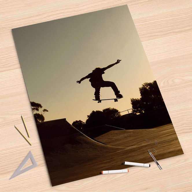 Folienbogen (80x120cm) - Skater- Bild 1