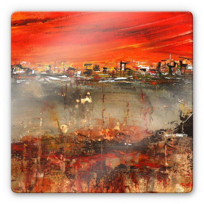 Glasbild Niksic - Am Rande der Stadt