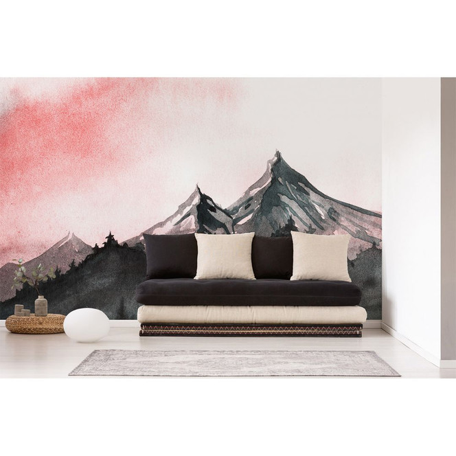 Livingwalls Fototapete Designwalls Mountain Paint Berge - Bild 1